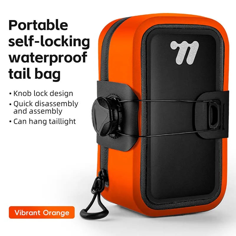 WEST BIKING 600D TPU Waterproof Bicycle Saddle Bag – Seamless, Durable & Compact for Daily Rides