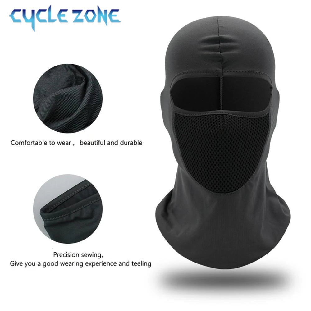 Cycling Full Face Mask – Breathable, Sweat-Absorbing UV Protection