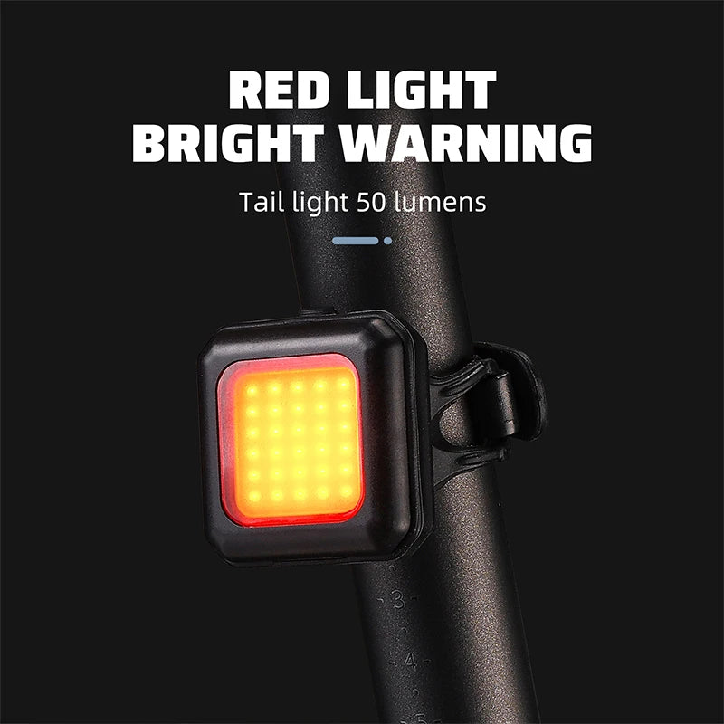 WEST BIKING Bicycle Front & Rear LED Light – USB Type-C Rechargeable Headlight & Taillight for Cycling Safety