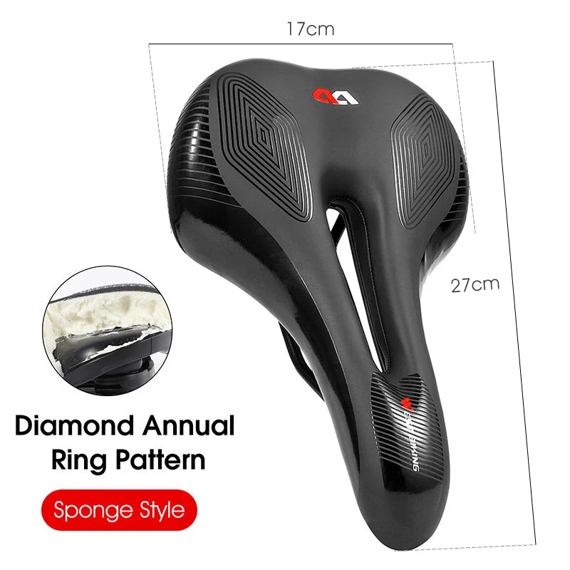 MTB & Road Bike Saddle – Hollow, Breathable & Shock-Absorbing Seat for Comfort & Performance