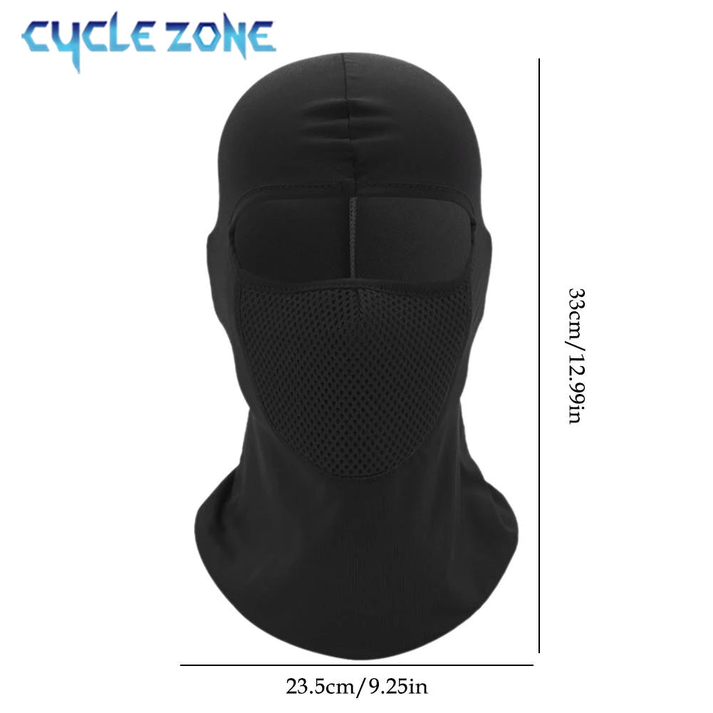 Cycling Full Face Mask – Breathable, Sweat-Absorbing UV Protection