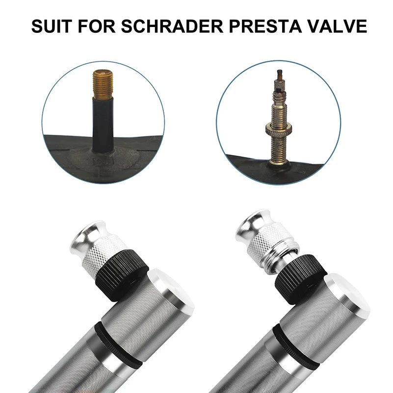 WEST BIKING Mini Hand Pump – Ultralight, High-Pressure & Universal for MTB & Road Bikes