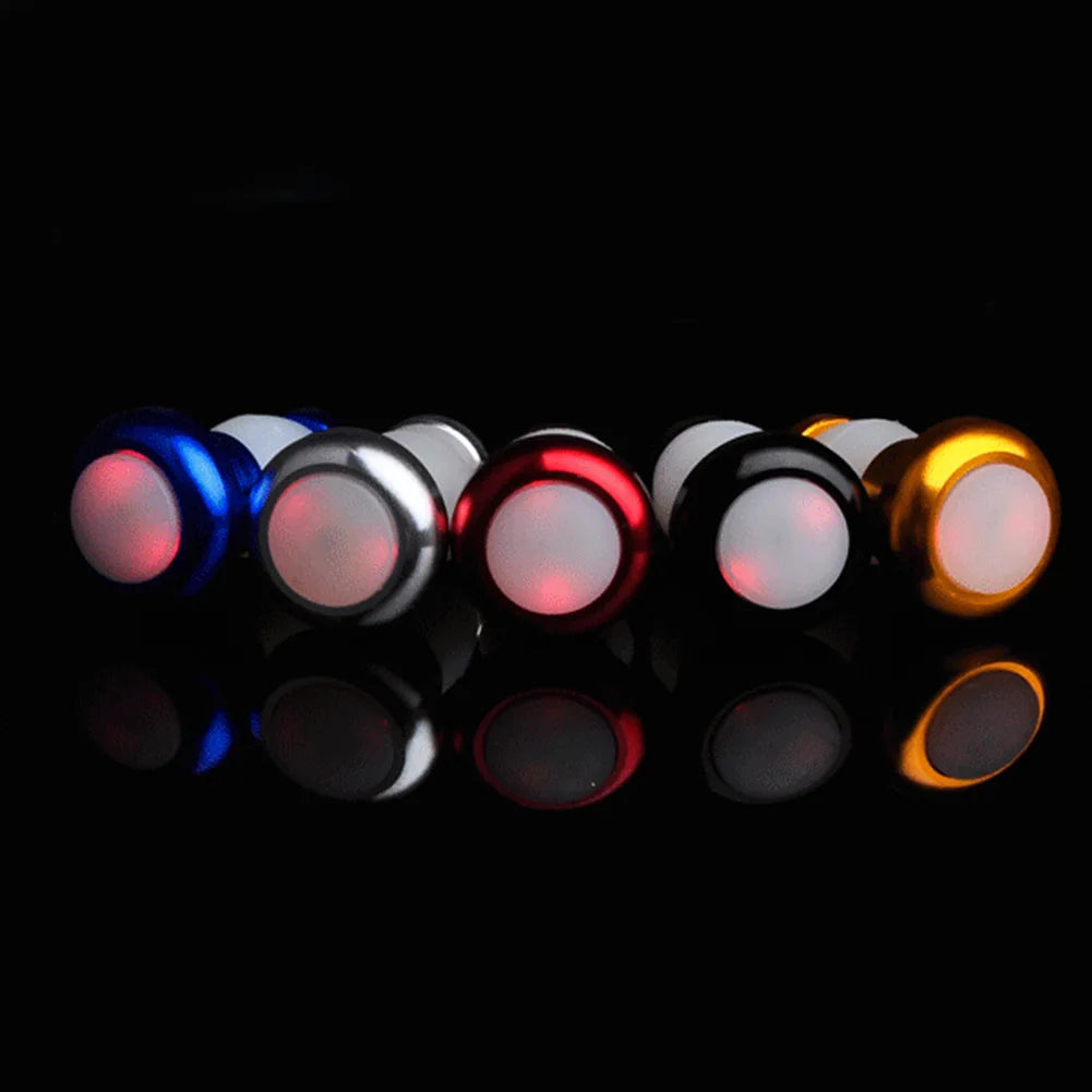 1 Pair Bike Handlebar End Plug LED Turn Signal Lights – Safety Cycling Indicator
