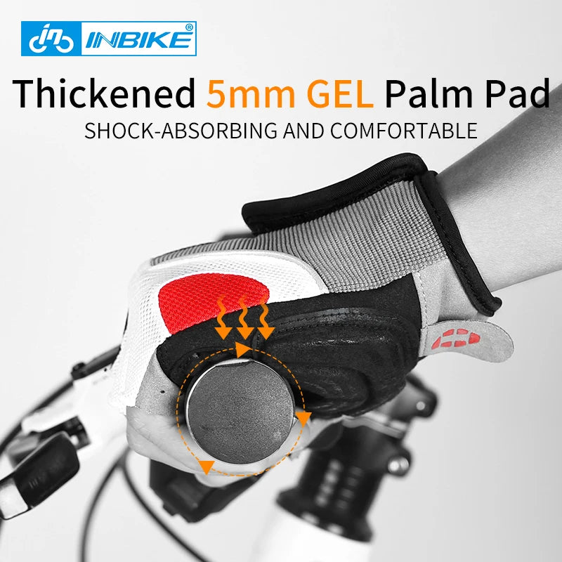 INBIKE Shockproof GEL Pad Half Finger Cycling Gloves – Ultimate Comfort & Protection