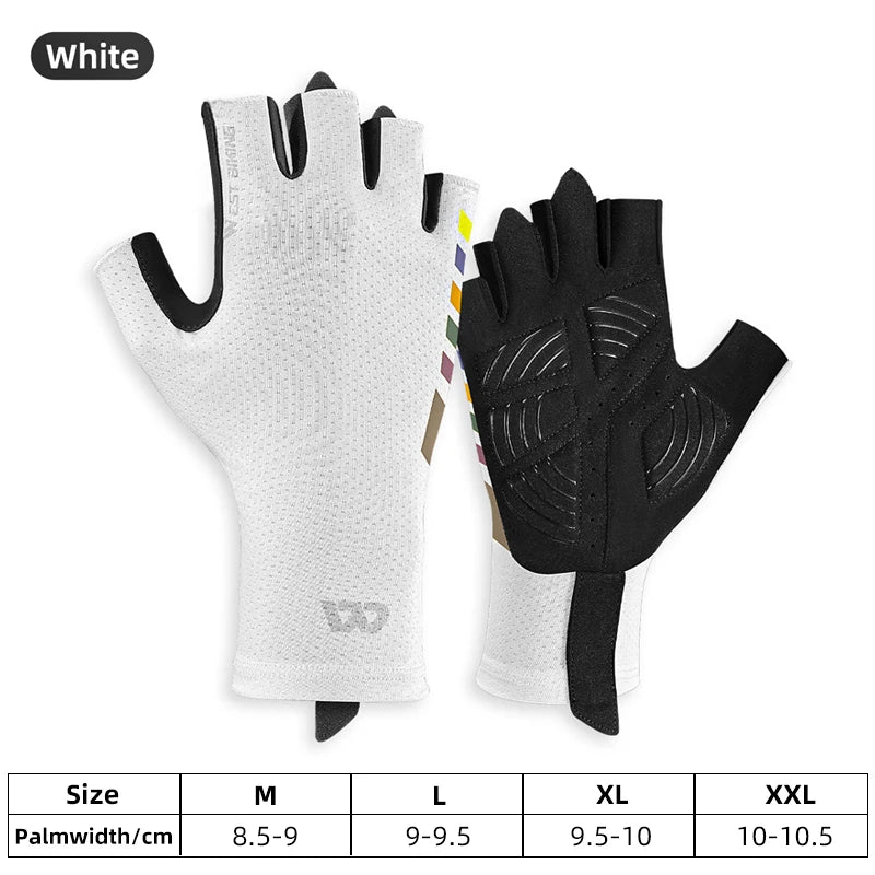 WEST BIKING Ultralight Summer Cycling Gloves – Breathable, Anti-Slip Racing Gloves for MTB & Road Bikes