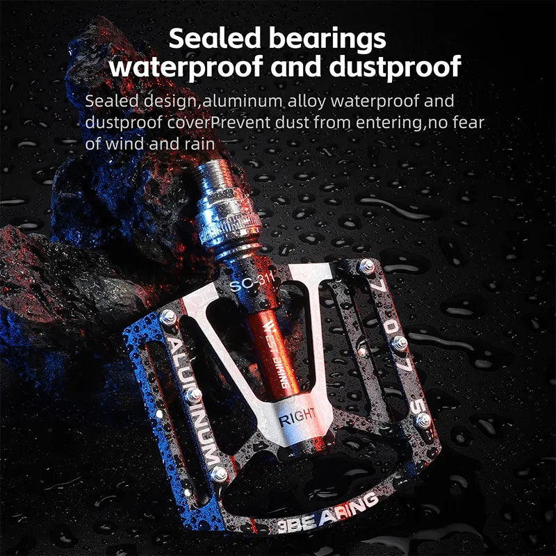 WEST BIKING Quick Release Widened Pedals – Non-Slip, Ultralight & 3 Bearings for Road & MTB