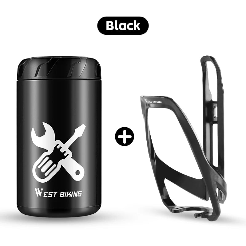 WEST BIKING Waterproof Bicycle Tool Capsule – Compact, Durable & Convenient Storage for Repair Kits