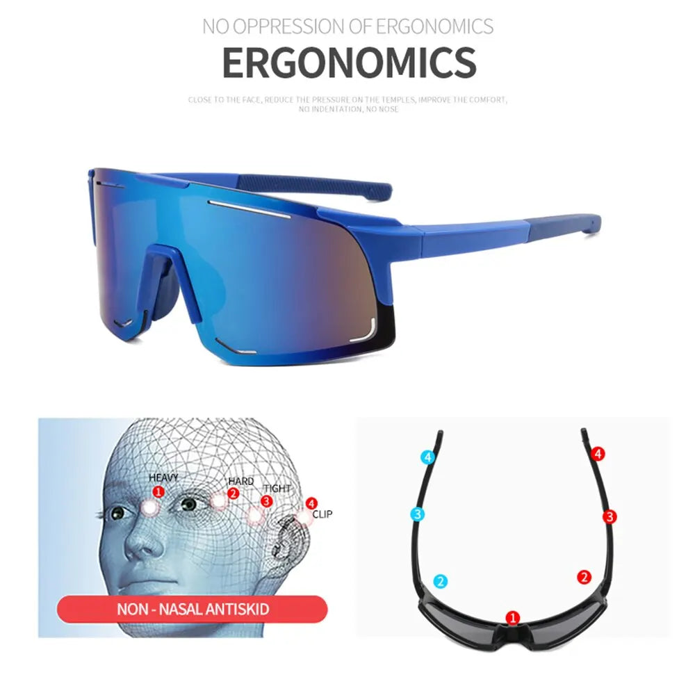 Polarized Cycling Sunglasses – UV400 Protection & Windproof Design