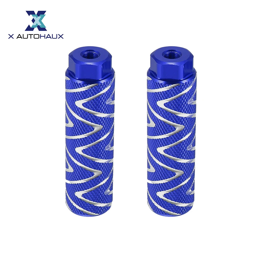 X Autohaux Aluminum Alloy Bike Foot Pegs – Universal Rear Axle Foot Rests for BMX & MTB