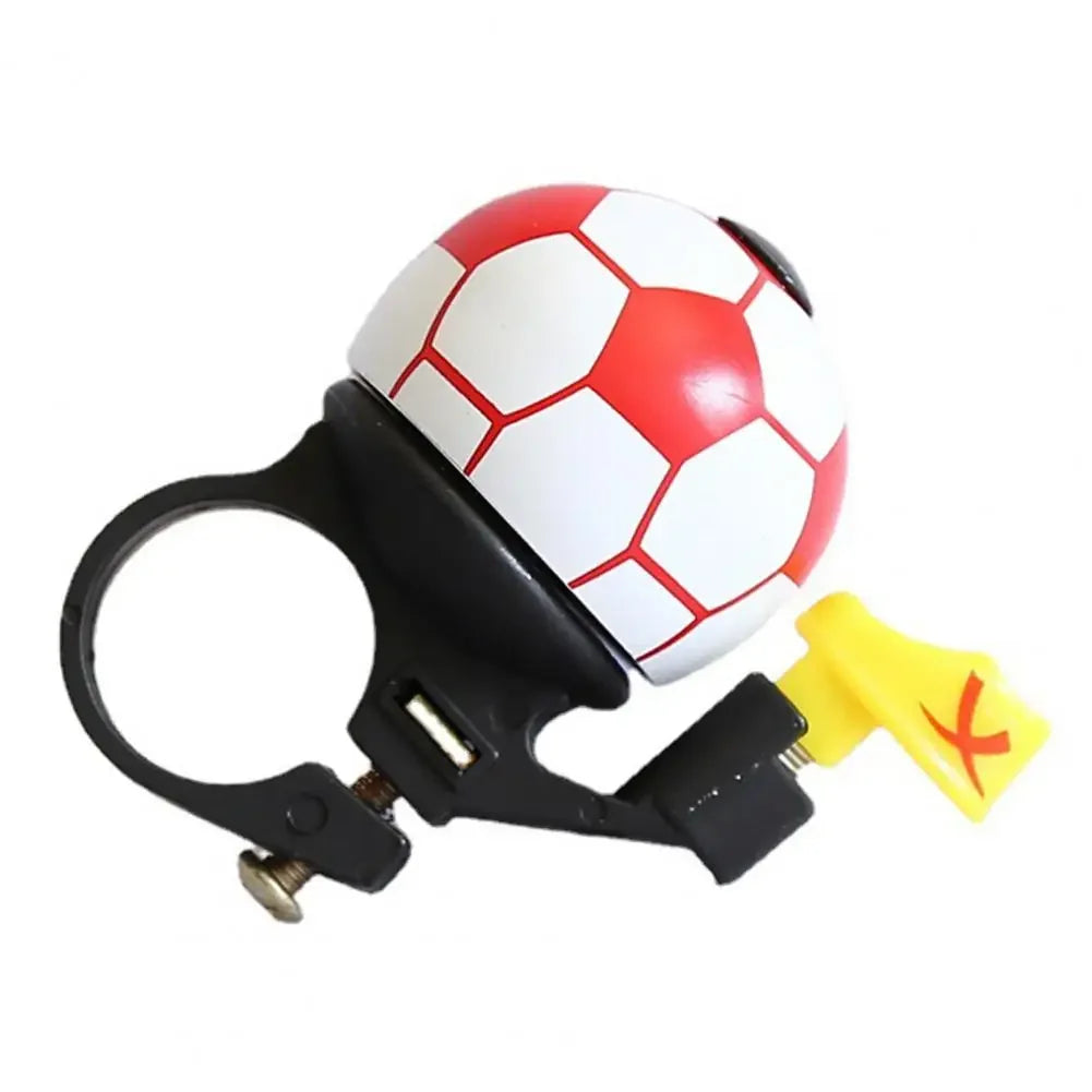 MOONBIFFY Mini Football Bicycle Bell Loud Lightweight Easy-Install Handlebar Safety Ring