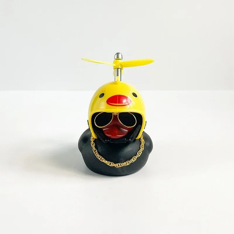 Little Black Duck Bicycle Bell – Fun Helmet Propeller Air Horn for Bikes, Scooters & Motorcycles