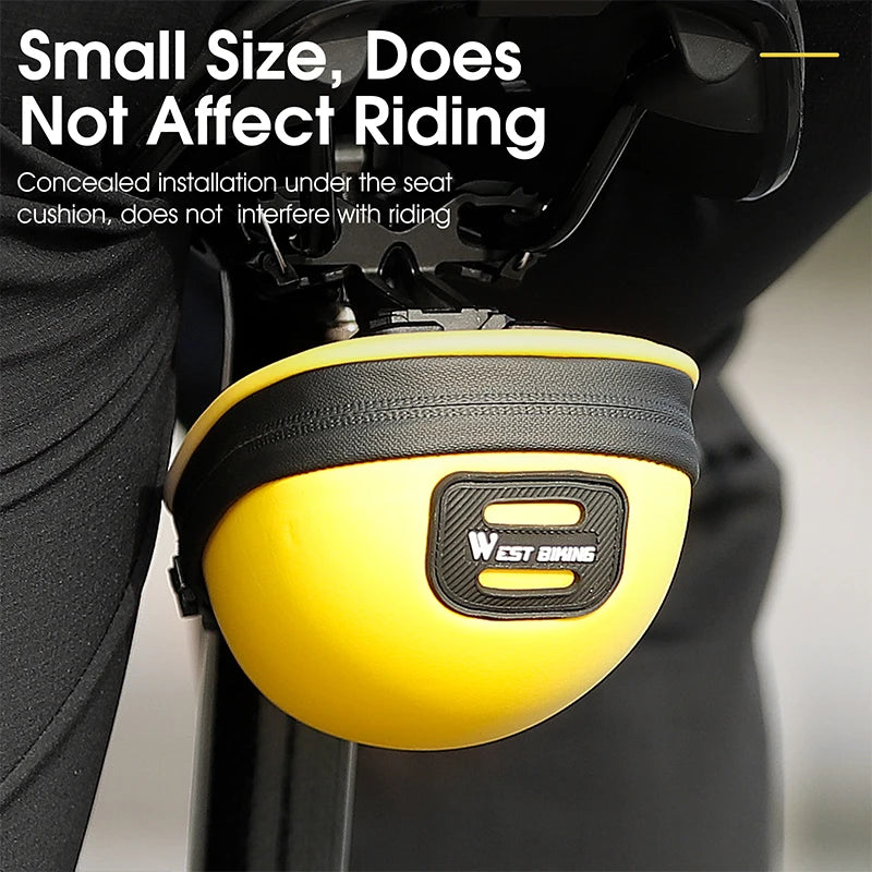 WEST BIKING Waterproof Bicycle Saddle Bag – Mini Shockproof Seat Tail Bag with Reflective Safety Design