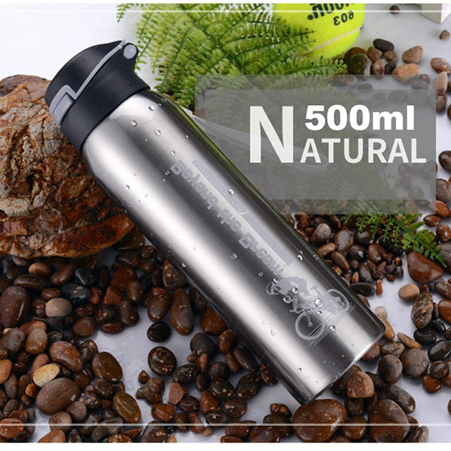 500ML Vacuum Insulated Stainless Steel Cycling Water Bottle – Hot & Cold Thermo Mug