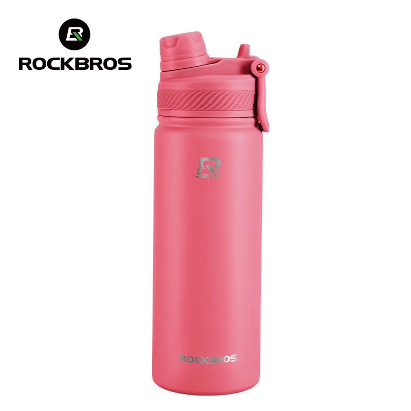 ROCKBROS 1L Thermal Water Bottle – 304 Stainless Steel Insulated Sports Bottle for Hiking & Cycling