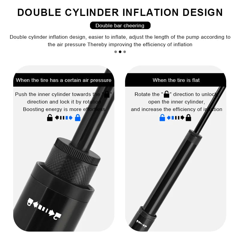 RIDERACE Bicycle Pump – High-Pressure, Portable & Multi-Use Air Inflator with Gauge & Digital Display