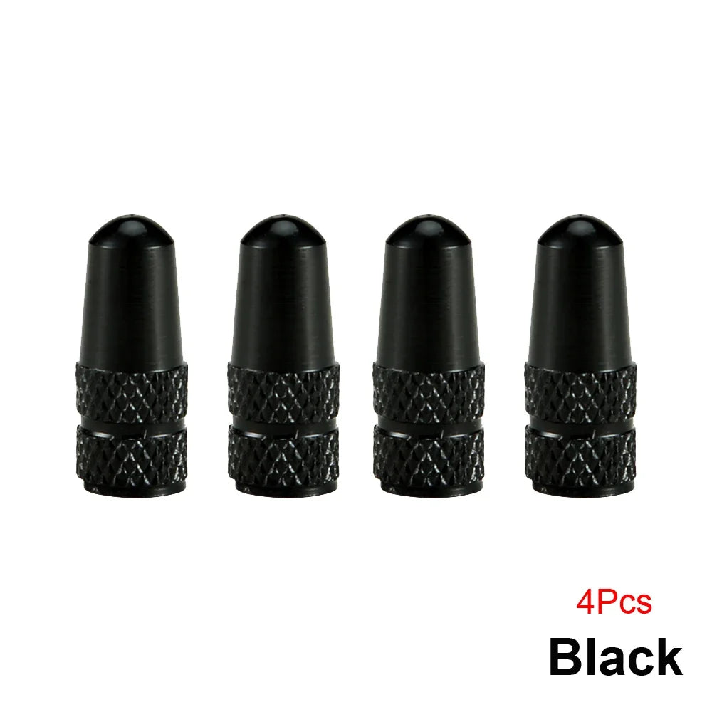 AUTCOAT Aluminum Presta Valve Caps – 4Pcs/Set