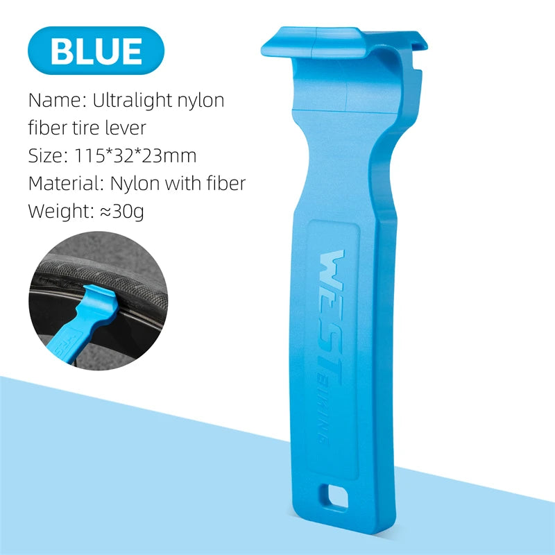 WEST BIKING Double-Head Bicycle Tire Lever – Lightweight, Multi-Function Tool for MTB & Road Bike Repairs