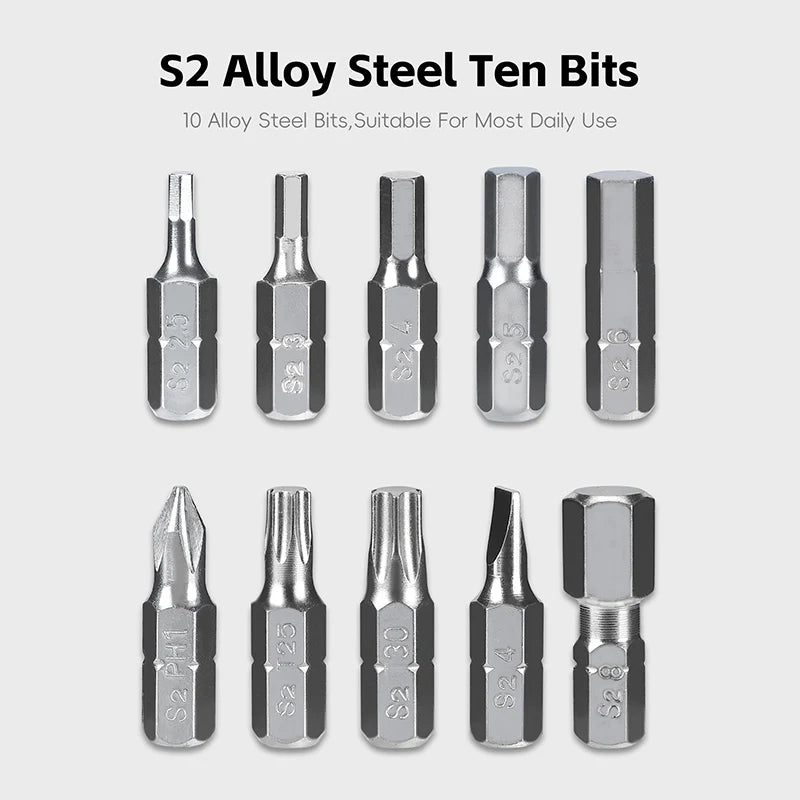 WEST BIKING 14-in-1 Portable Ratchet Wrench Kit – Multifunctional, Compact & Durable for MTB & Road Bike Repairs