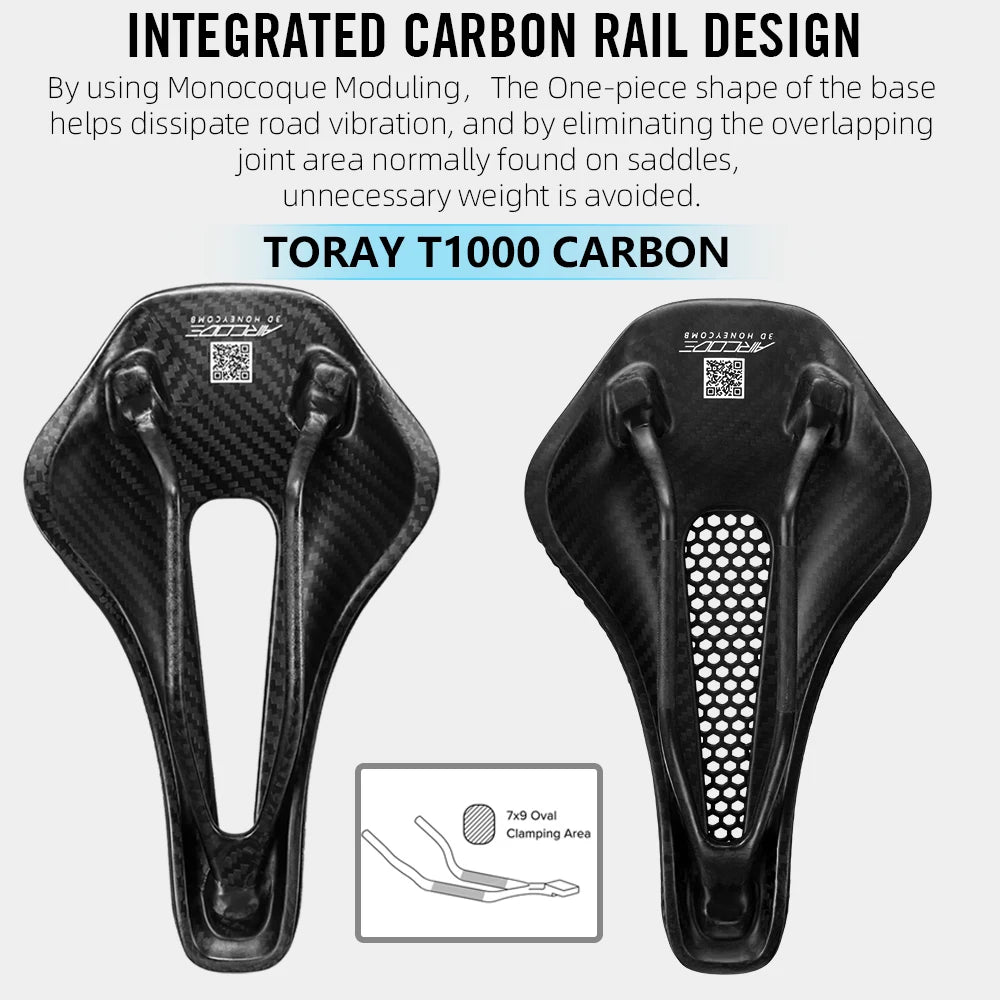 RYET 3D Printed Carbon Bike Saddle – Ultralight & Ergonomic