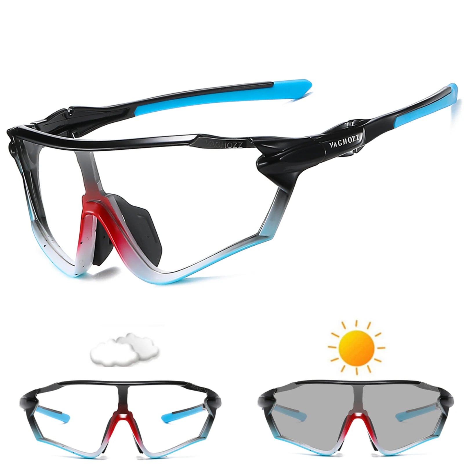 VAGHOZZ UV400 & Photochromic Cycling Glasses – Premium Outdoor Sport Eyewear