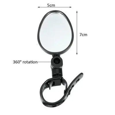 360° Adjustable Bicycle Rearview Mirror – Wide-Angle Handlebar Mirror