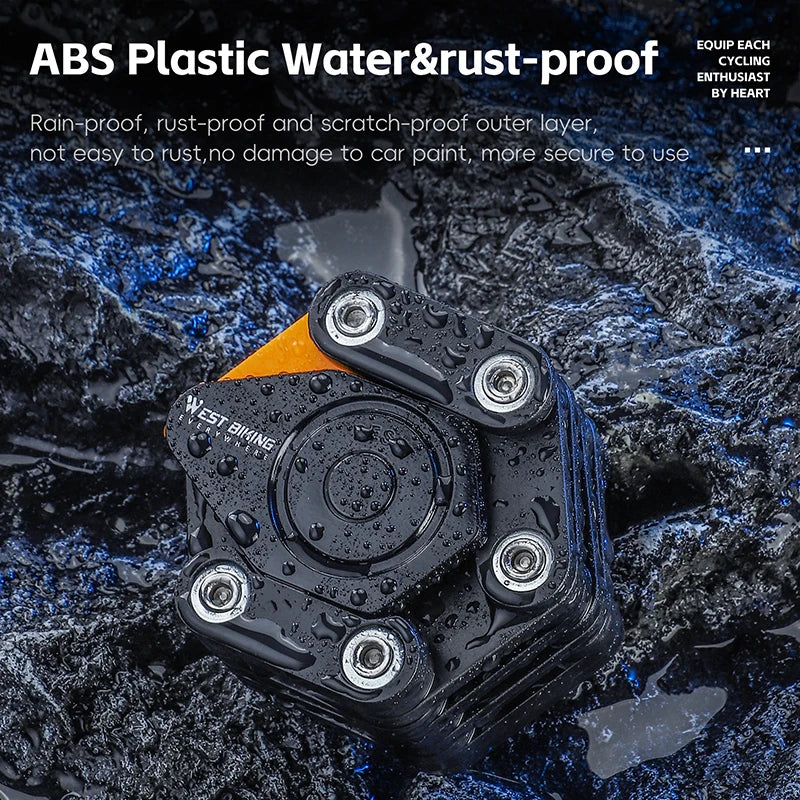 WEST BIKING 4-Digit Folding Password Lock – Durable, Anti-theft & Waterproof Bike Security