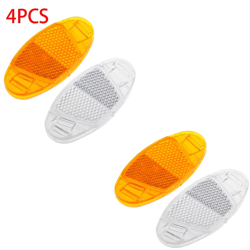 TOOPRE Reflective Bicycle Spoke Mount Light – Battery-Free Clip-On Safety Reflector for Bikes