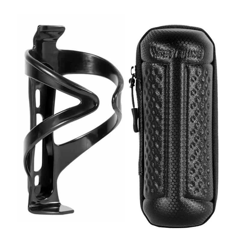 WEST BIKING Bicycle Repair Tool Kit – Portable Cycling Tool Set with Storage Bottle Bag & Pump