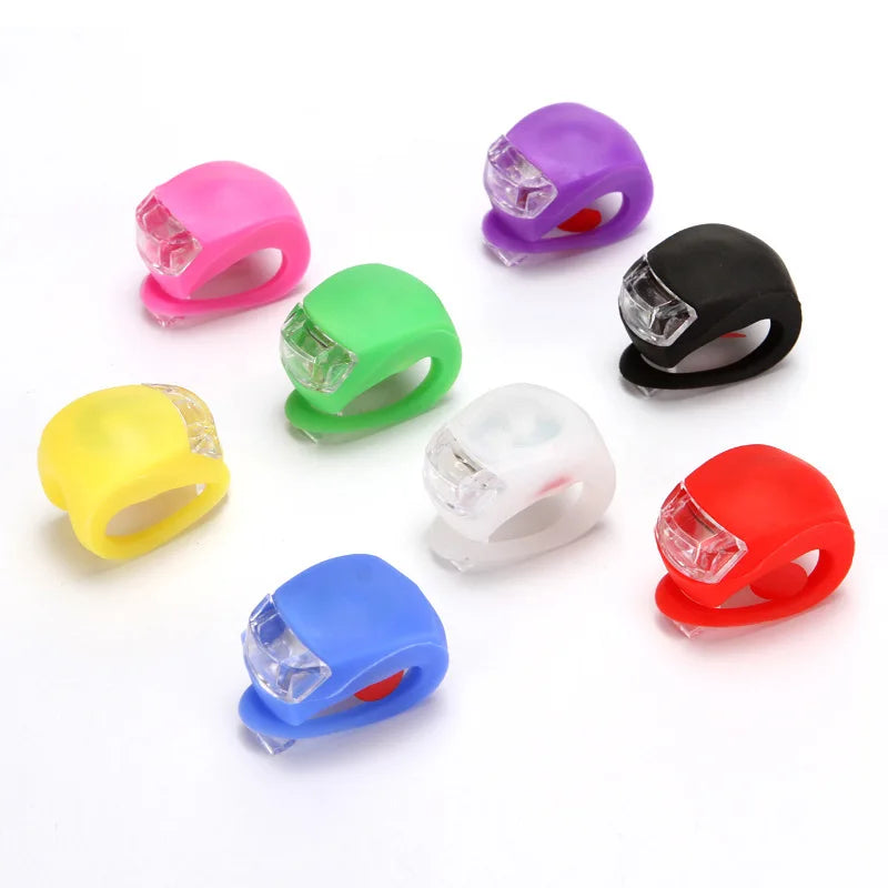 Silicone LED Bike Headlight – Waterproof, Long-Lasting & Multi-Mode Flashing for Night Cycling