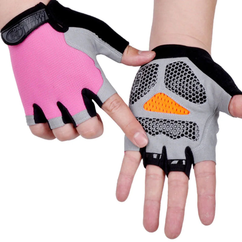 Loogdeel Half-Finger Cycling Gloves – Breathable, Anti-Slip, and Shockproof Sports Gloves for Men & Women