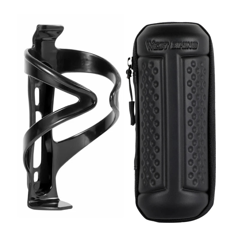 WEST BIKING Bicycle Repair Tool Kit – Portable Cycling Tool Set with Storage Bottle Bag & Pump