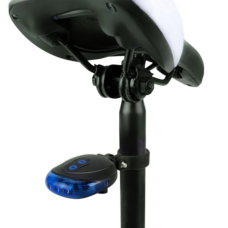 High-Intensity LED Bicycle Taillight – Waterproof, Laser Safety Warning & Multi-Mode Illumination for Night Riding