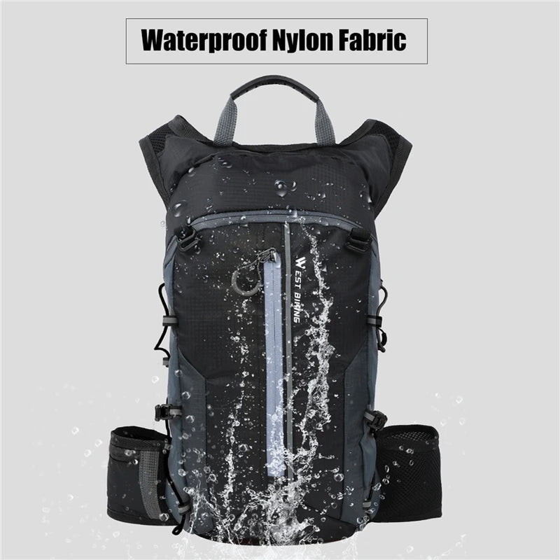 WEST BIKING 10L Ultralight Cycling Backpack – Water-Resistant, Foldable & Reflective Outdoor Sport Bag