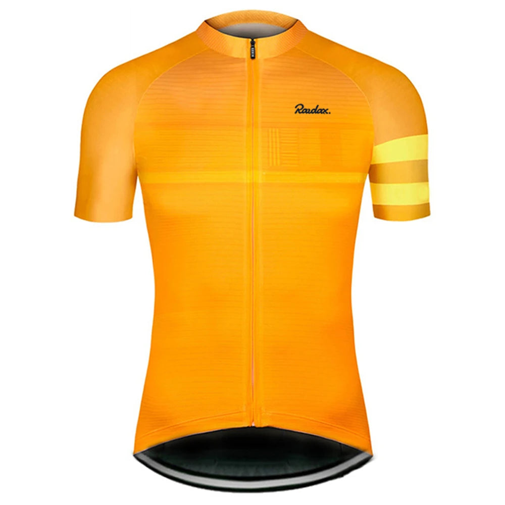 Raudax Classic Black Cycling Jersey – Breathable & Performance-Ready