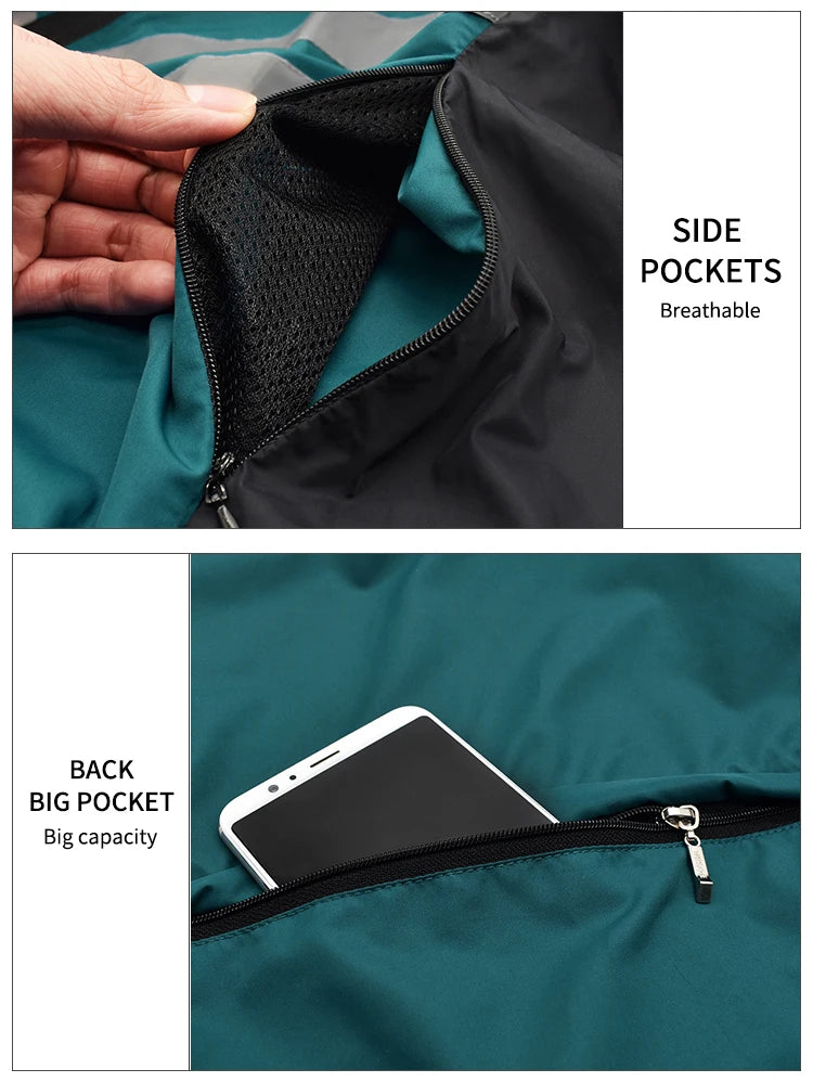 WOSAWE Windproof Cycling Jacket – Lightweight, Waterproof & Reflective