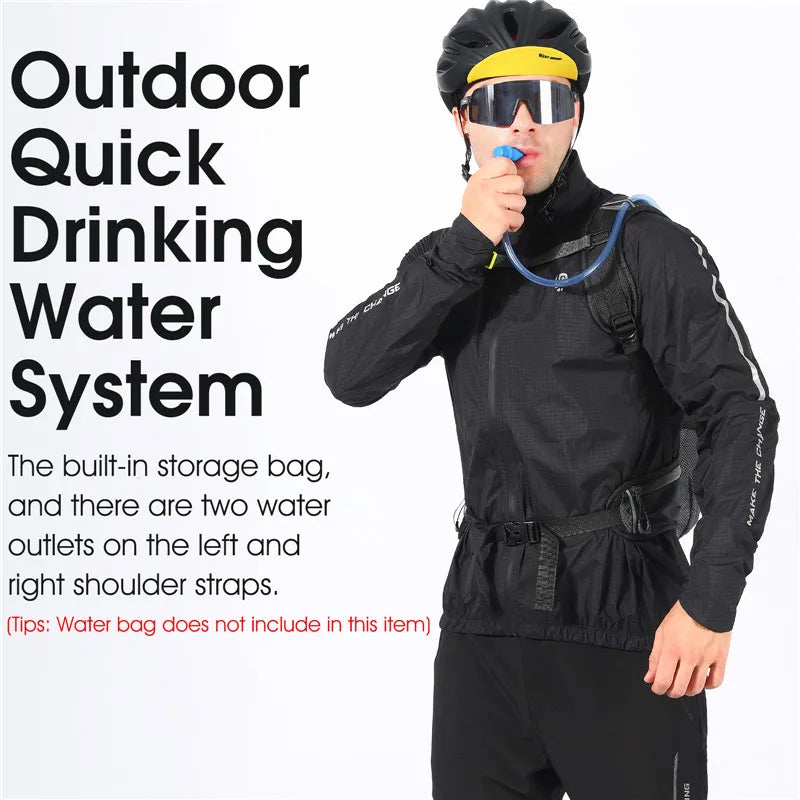 WEST BIKING 10L Ultralight Cycling Backpack – Water-Resistant, Foldable & Reflective Outdoor Sport Bag