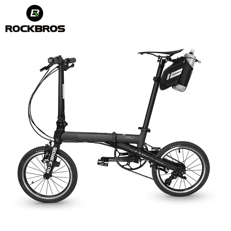 ROCKBROS 1.5L Bicycle Bag with Water Bottle Pocket – Water Repellent, Reflective MTB Road Bike Bag