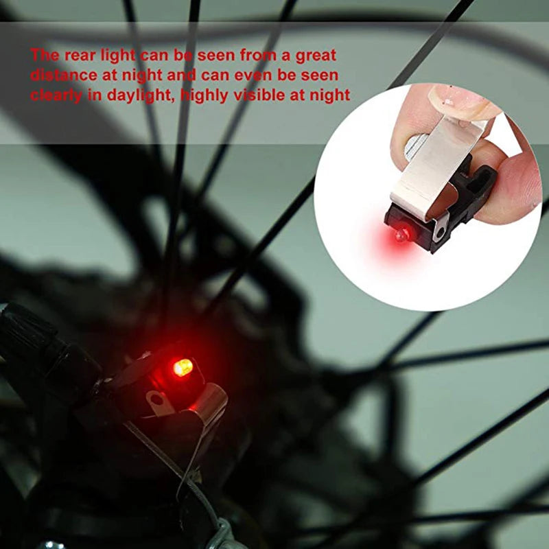 Waterproof Mini Brake Bike Light – Rear LED Taillight for Bicycle Safety
