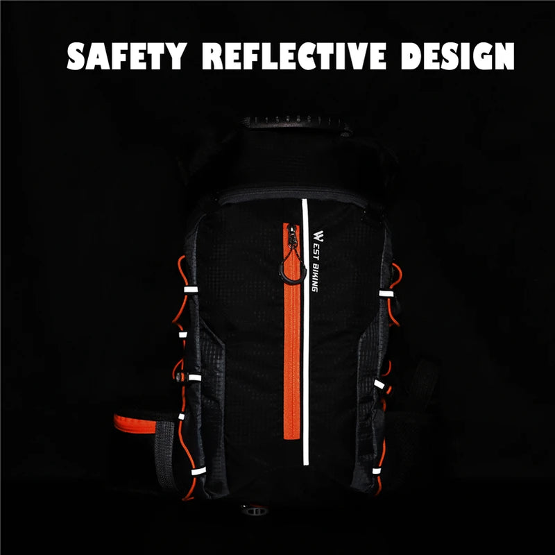 WEST BIKING 10L Ultralight Waterproof Cycling Backpack – Breathable, Foldable Outdoor Travel Bag