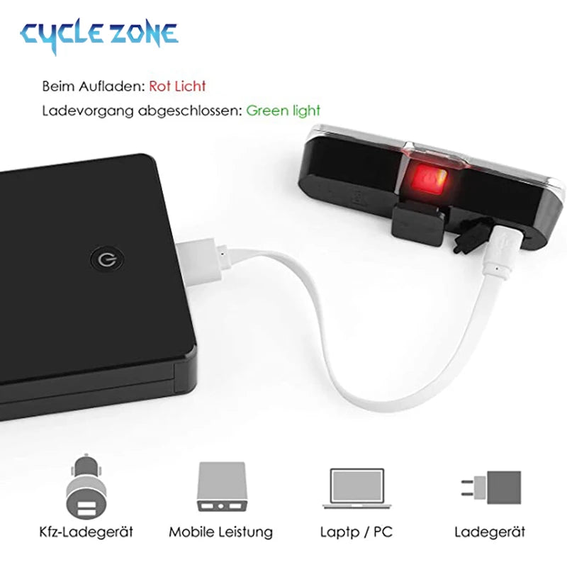 Ultra Bright USB Rechargeable Bike Tail Light – 5-Mode LED Rear Light for Cycling Safety