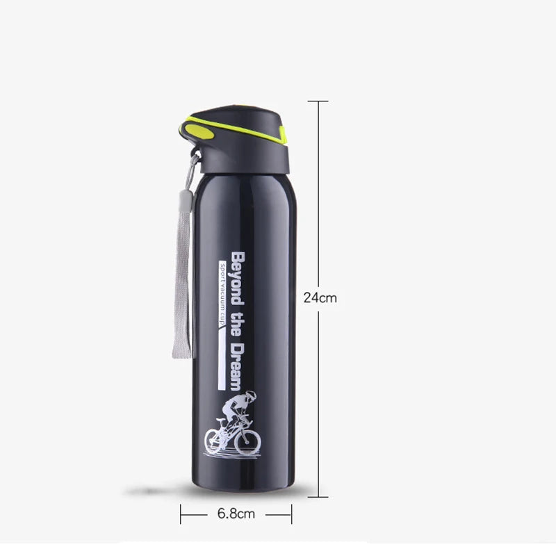 500ML Vacuum Insulated Stainless Steel Cycling Water Bottle – Hot & Cold Thermo Mug