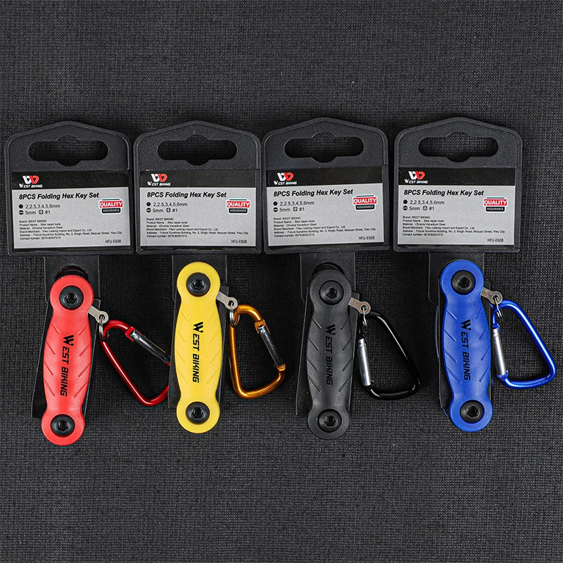 WEST BIKING Multi-Function Steel Bicycle Tools Kit – Compact, Durable & Essential for Bike Maintenance
