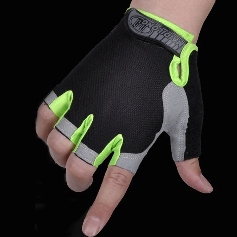 Loogdeel Half-Finger Cycling Gloves – Breathable, Anti-Slip, and Shockproof Sports Gloves for Men & Women