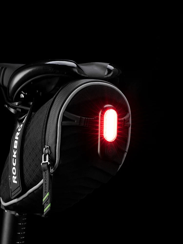 ROCKBROS Bicycle Rear Light Type-C Rechargeable 5 Modes Rainproof Taillight for Cycling Accessories