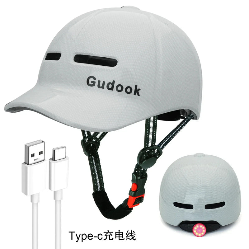 Fashionable Baseball Cap-Style Helmet – Lightweight, Adjustable & Shockproof for Motorcycles, Bikes & Scooters