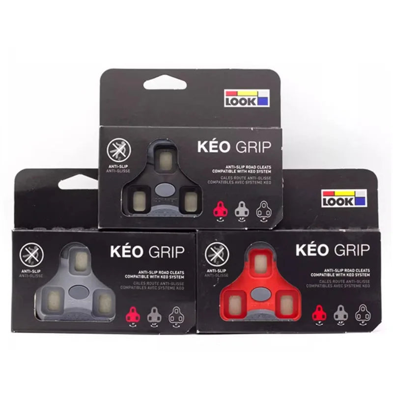 LOOK KEO Compatible Road Bike Cleats – Anti-Slip, Self-Locking, and Adjustable Float Options