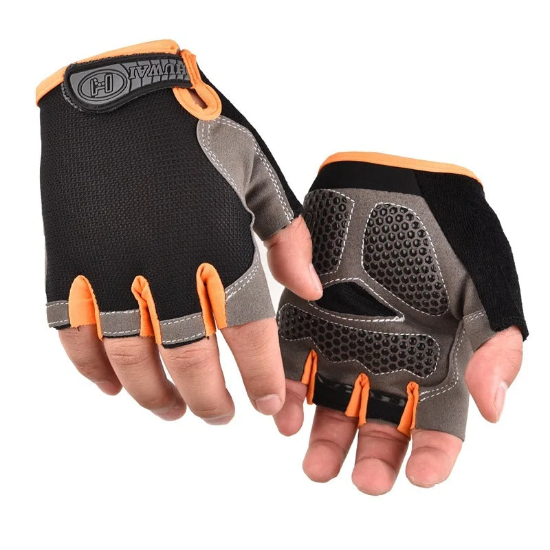 Cycling Gloves – Breathable, Anti-Slip, Shockproof Half-Finger Gloves for MTB & Road Biking