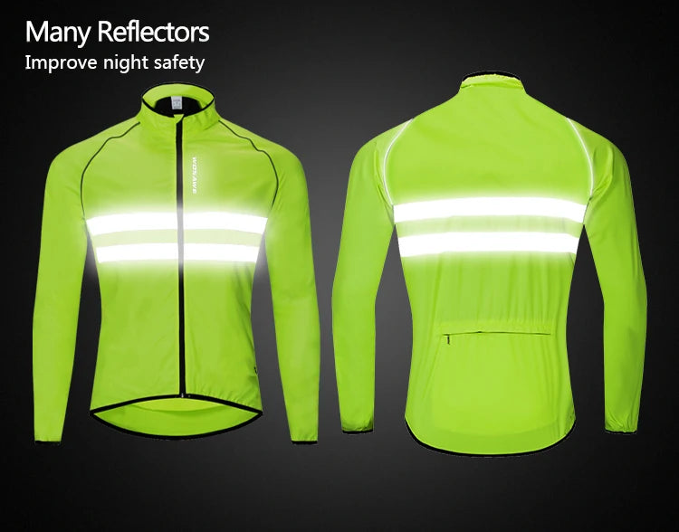 WOSAWE Men's Cycling Windbreaker – Lightweight & Water-Resistant