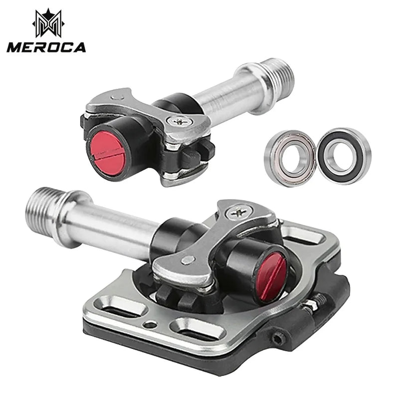 MEROCA Ultralight Titanium Alloy Road Bike Pedals – High-Performance Self-Locking Pedals