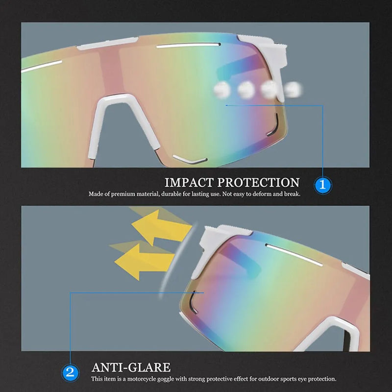 Polarized Cycling Sunglasses – UV400 Protection & Windproof Design